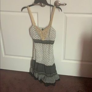 Free People Embroidered Floral Border Dress